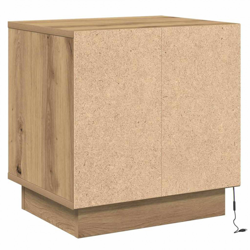 Szafka Nocna 2 pcs Dąb rzemieślniczy 44 x 34,5 x 45 cm