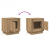 Szafka Nocna 2 pcs Dąb rzemieślniczy 44 x 34,5 x 45 cm