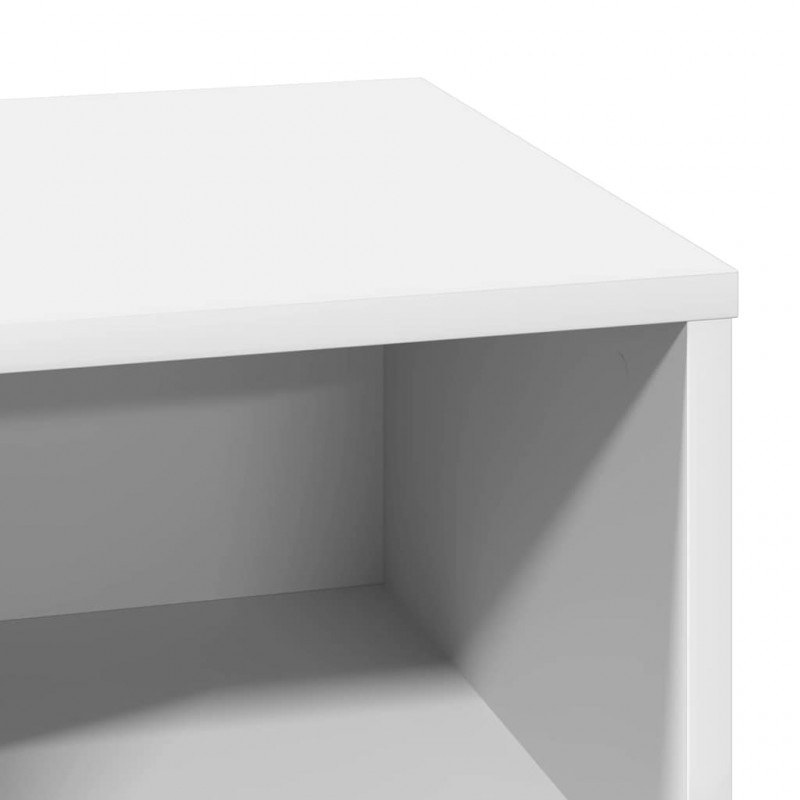 Szafka Nocna Biały 50 x 34,5 x 50 cm Materiał drewnopochodny