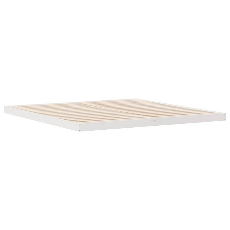 Stelaż łóżkowy Biały 213.5 x 104 x 9 cm Lite drewno sosnowe