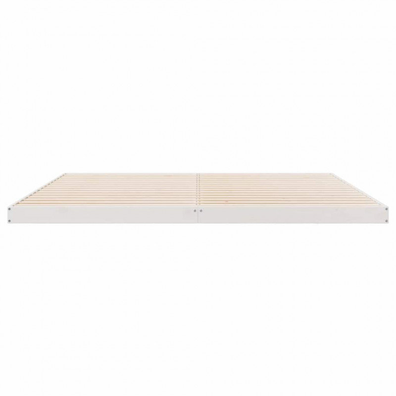 Stelaż łóżkowy Biały 213.5 x 104 x 9 cm Lite drewno sosnowe