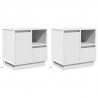 Szafka Nocna z szufladą 2 pcs Biały 50 x 34,5 x 50 cm