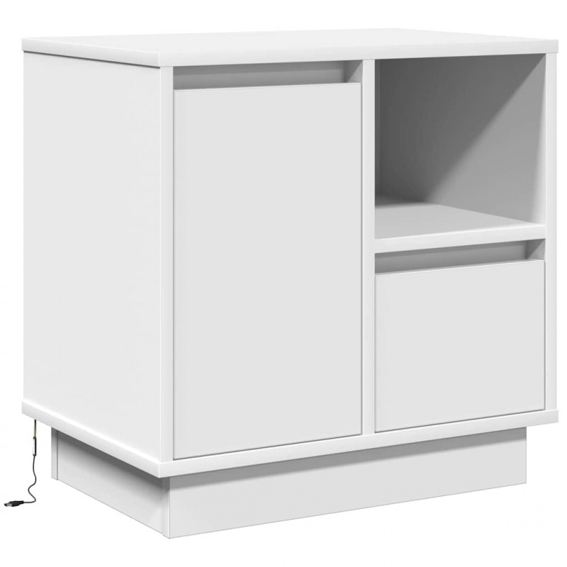 Szafka Nocna z szufladą 2 pcs Biały 50 x 34,5 x 50 cm