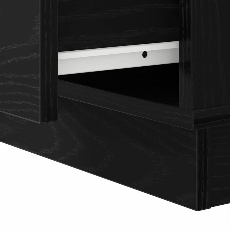 Szafka Nocna z szufladą 2 pcs Czarny Dąb 50 x 34,5 x 50 cm