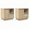 Szafka Nocna z szufladą 2 pcs Dąb Sonoma 50 x 34,5 x 50 cm