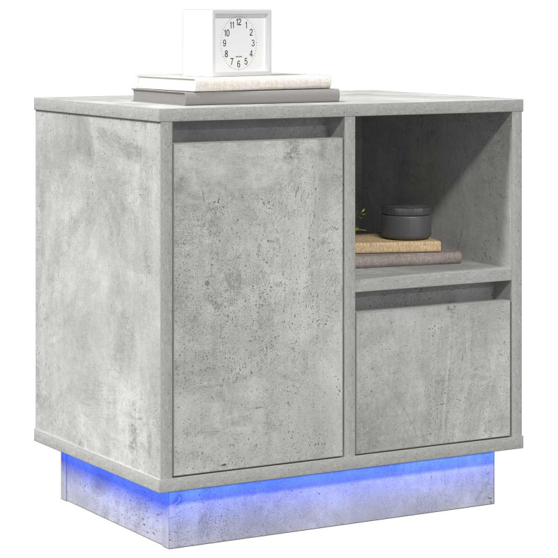 Szafka Nocna z szufladą Betonowy szary 50 x 34,5 x 50 cm