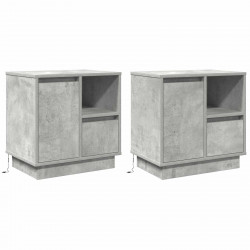 Szafka Nocna z szufladą 2 pcs Betonowy szary 50 x 34,5 x 50 cm