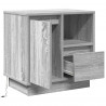 Szafka Nocna Szary 50 x 34,5 x 50 cm Materiał drewnopochodny