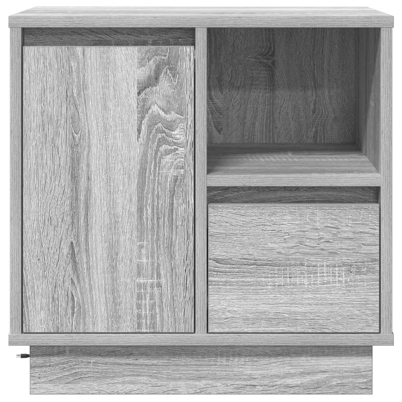 Szafka Nocna Szary 50 x 34,5 x 50 cm Materiał drewnopochodny
