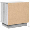 Szafka Nocna Szary 50 x 34,5 x 50 cm Materiał drewnopochodny