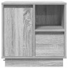 Szafka Nocna z szufladą 2 pcs Szary 50 x 34,5 x 50 cm