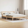 Ramka łóżka Brązowy 225,5 x 145,5 x 69,5 cm Lite drewno sosnowe