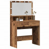 Toaletka z szufladą z półką Stare drewno 80 x 41 x 134,5 cm