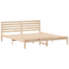 Ramka łóżka Brązowy 200 x 200 cm Lite drewno sosnowe