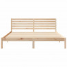 Ramka łóżka Brązowy 200 x 200 cm Lite drewno sosnowe