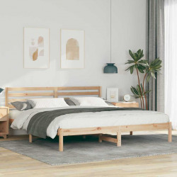 Ramka łóżka Brązowy 180 x 200 cm Lite drewno sosnowe