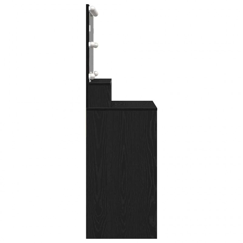 Toaletka Czarny Dąb 80 x 41 x 134,5 cm Materiał drewnopochodny