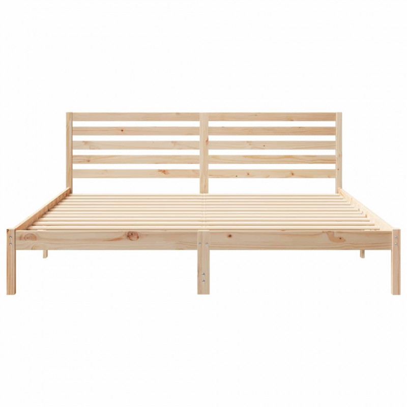Ramka łóżka Brązowy 180 x 200 cm Lite drewno sosnowe