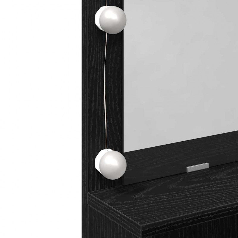 Toaletka Czarny Dąb 80 x 41 x 134,5 cm Materiał drewnopochodny