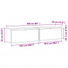 Szafka ścienna z półką 2 pcs Woskowy Brąz 80 x 30 x 35 cm