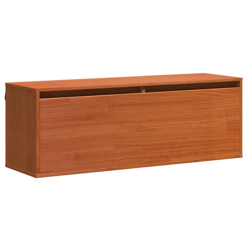 Szafka ścienna z półką z drzwiami Woskowy Brąz 100 x 30 x 35 cm