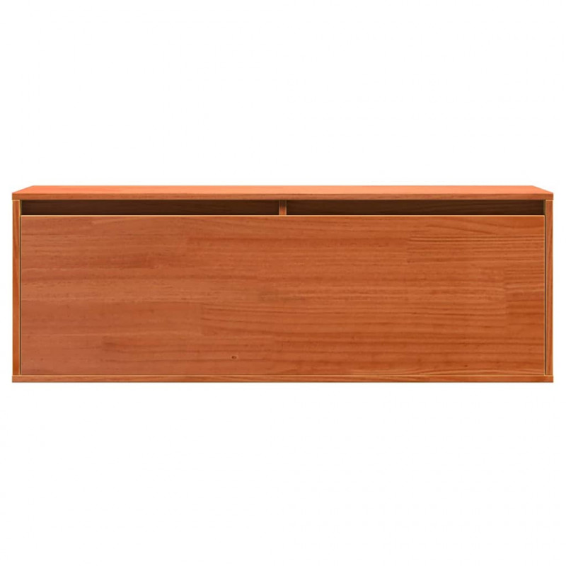 Szafka ścienna z półką z drzwiami Woskowy Brąz 100 x 30 x 35 cm