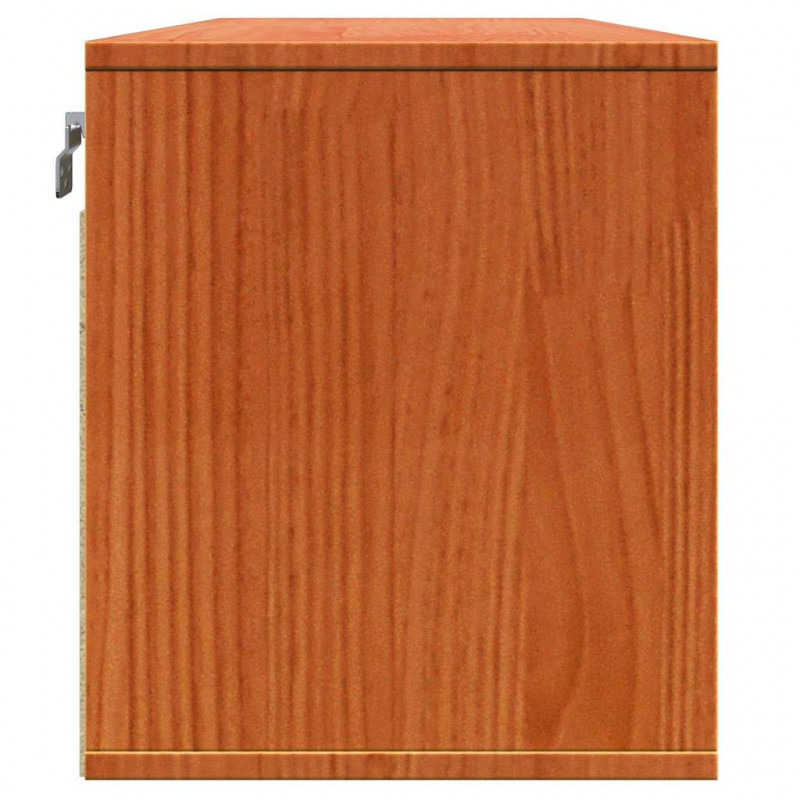 Szafka ścienna z półką z drzwiami Woskowy Brąz 100 x 30 x 35 cm