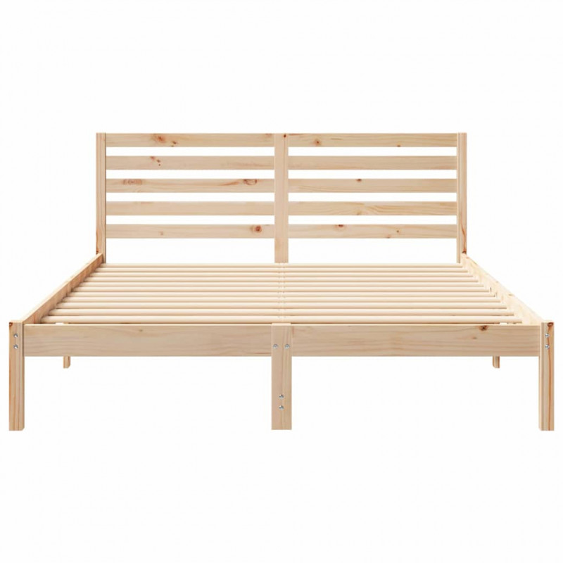 Ramka łóżka Brązowy 160 x 200 cm Lite drewno sosnowe