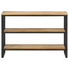 Stolik konsolowy, 100x35x70 cm, surowe lite drewno mango