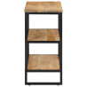 Stolik konsolowy, 100x35x70 cm, surowe lite drewno mango
