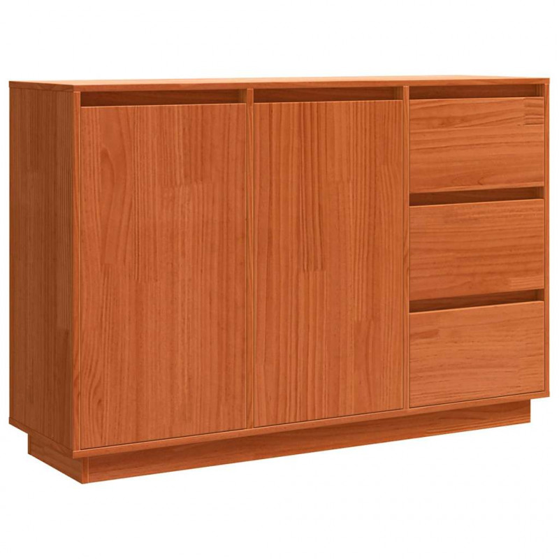 Bufet Brązowy dąb 111 x 34 x 75 cm Lite drewno sosnowe