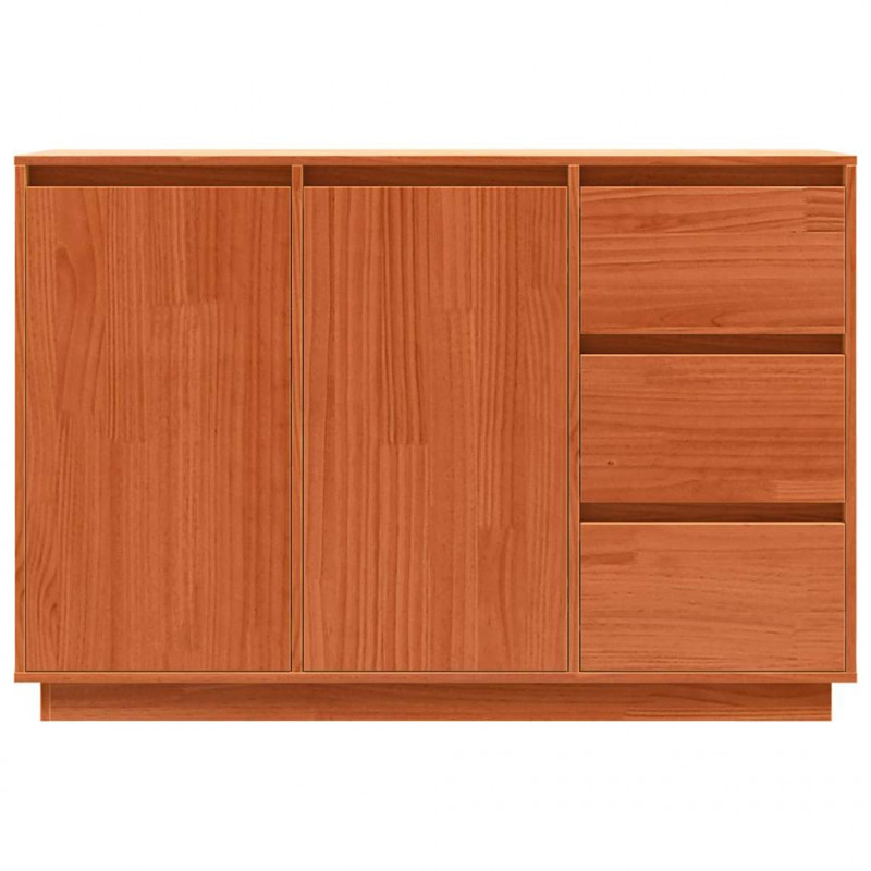 Bufet Brązowy dąb 111 x 34 x 75 cm Lite drewno sosnowe