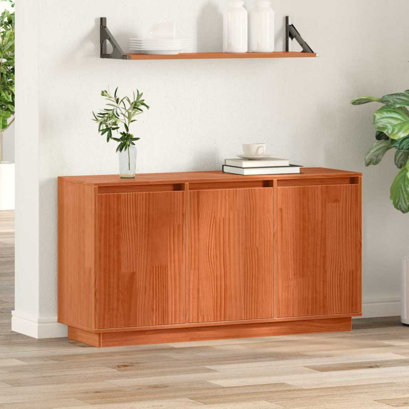 Bufet Brązowy dąb 111 x 34 x 60 cm Lite drewno sosnowe