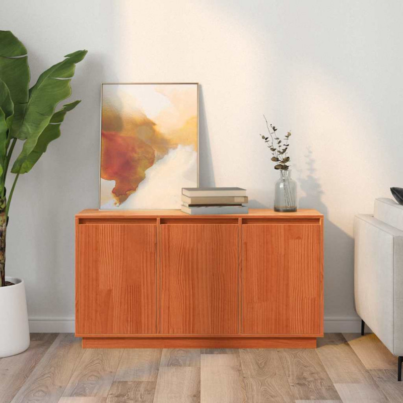 Bufet Brązowy dąb 111 x 34 x 60 cm Lite drewno sosnowe