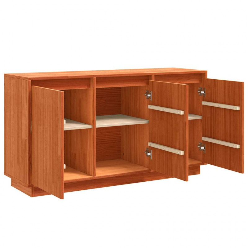 Bufet Brązowy dąb 111 x 34 x 60 cm Lite drewno sosnowe