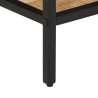 Stolik kawowy, 55x55x45 cm, surowe lite drewno mango