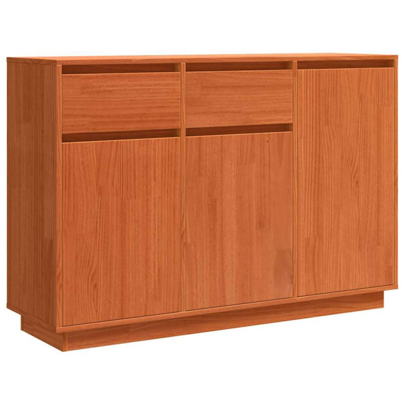 Bufet Woskowy Brąz 110 x 34 x 75 cm Lite drewno sosnowe