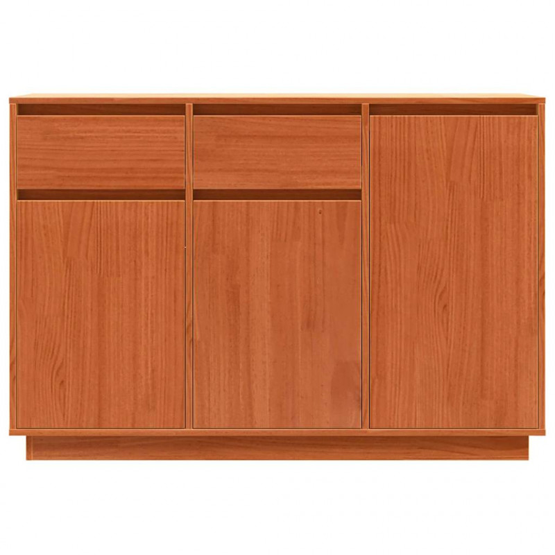 Bufet Woskowy Brąz 110 x 34 x 75 cm Lite drewno sosnowe
