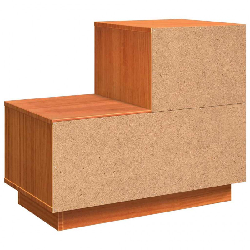 Szafka Nocna z szufladą 2 pcs Woskowy Brąz 60 x 34 x 51 cm