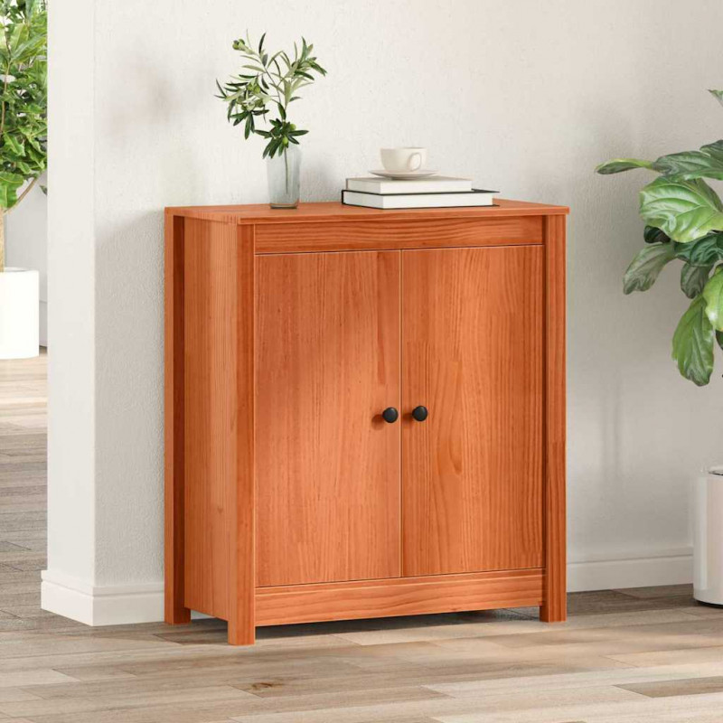 Bufet Woskowy Brąz 70 x 35 x 80 cm Lite drewno sosnowe