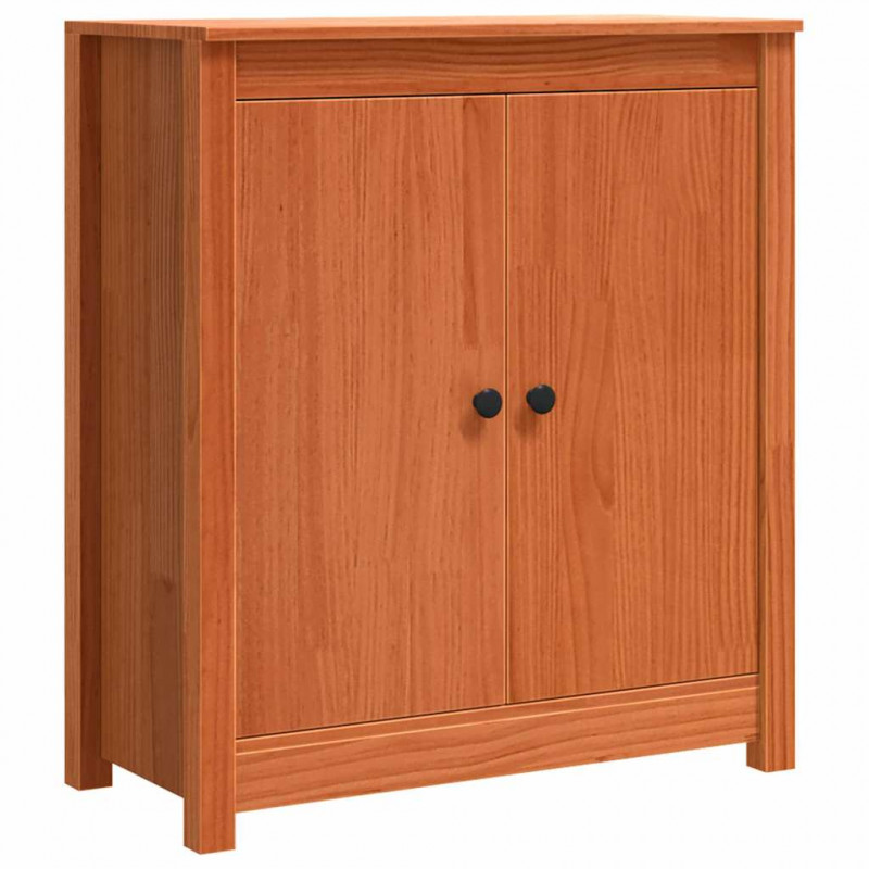 Bufet Woskowy Brąz 70 x 35 x 80 cm Lite drewno sosnowe
