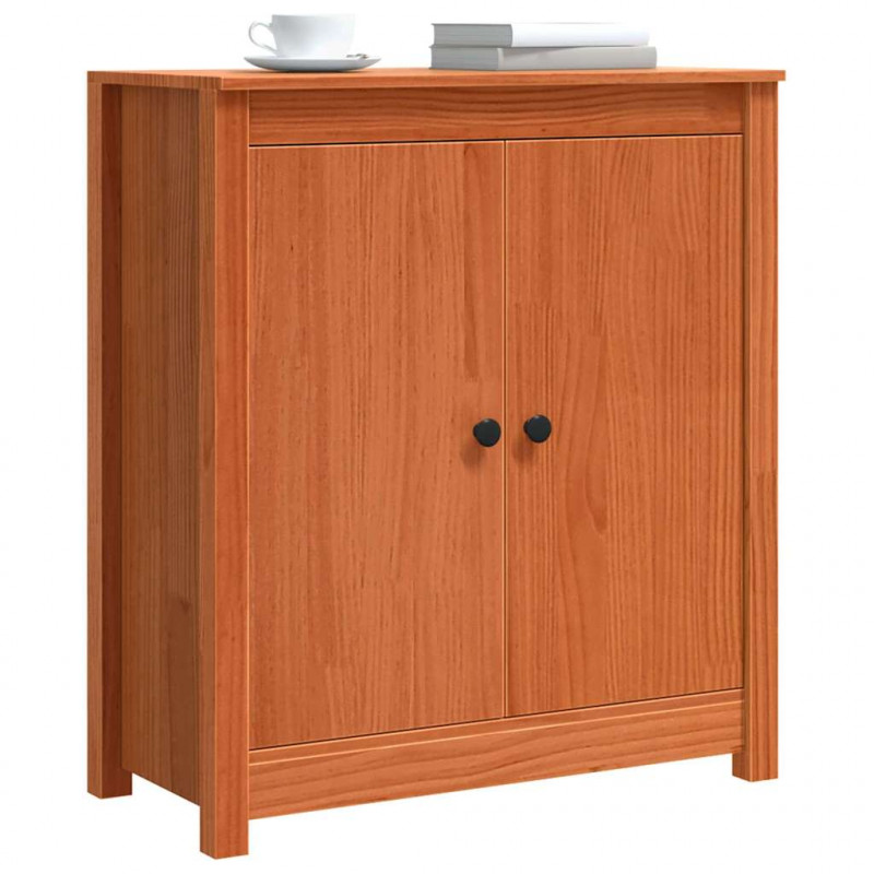 Bufet Woskowy Brąz 70 x 35 x 80 cm Lite drewno sosnowe