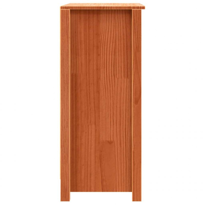Bufet Woskowy Brąz 70 x 35 x 80 cm Lite drewno sosnowe