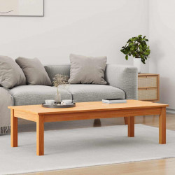 Stolik kawowy Max Brązowy 110 x 50 x 30 cm Lite drewno sosnowe
