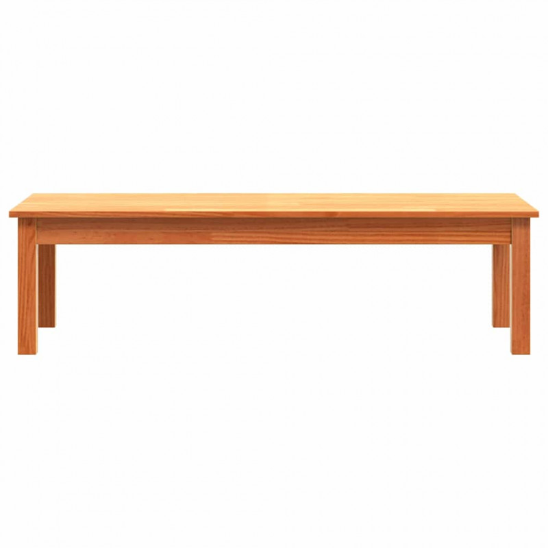 Stolik kawowy Max Brązowy 110 x 50 x 30 cm Lite drewno sosnowe