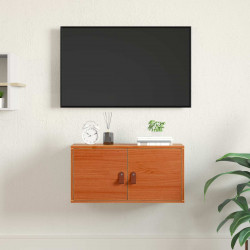 Szafka ścienna Woskowy Brąz 60 x 30 x 30 cm Lite drewno sosnowe