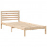Ramka łóżka Brązowy 100 x 210 cm Lite drewno sosnowe