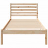Ramka łóżka Brązowy 100 x 210 cm Lite drewno sosnowe