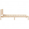 Ramka łóżka Brązowy 100 x 210 cm Lite drewno sosnowe