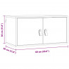 Szafka ścienna z półką 2 pcs Woskowy Brąz 60 x 30 x 30 cm
